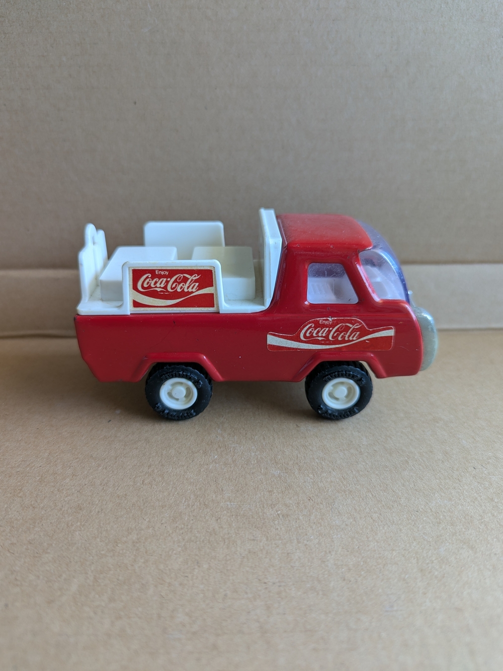 VTG Vintage Buddy L Coca Cola Delivery Truck Pressed Steel Made In Japan Red 70s